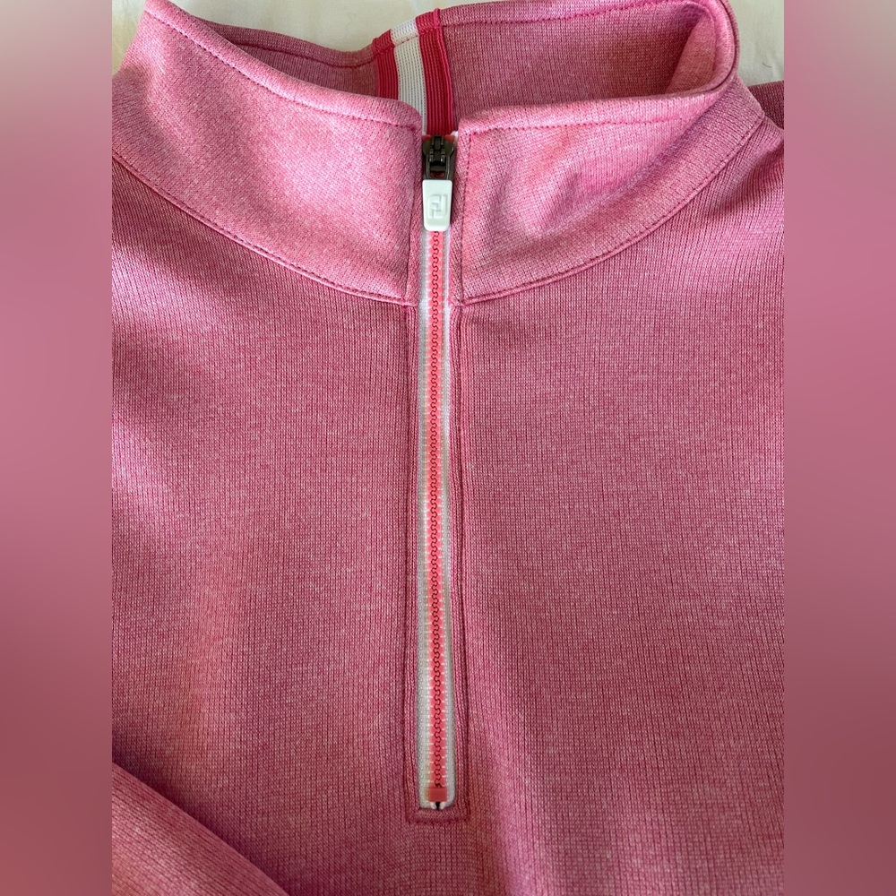 FootJoy Pink Quarter-Zip Sweater